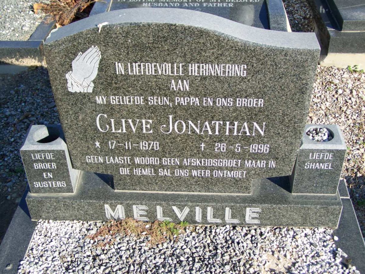 MELVILLE Clive Jonathan 1970-1996