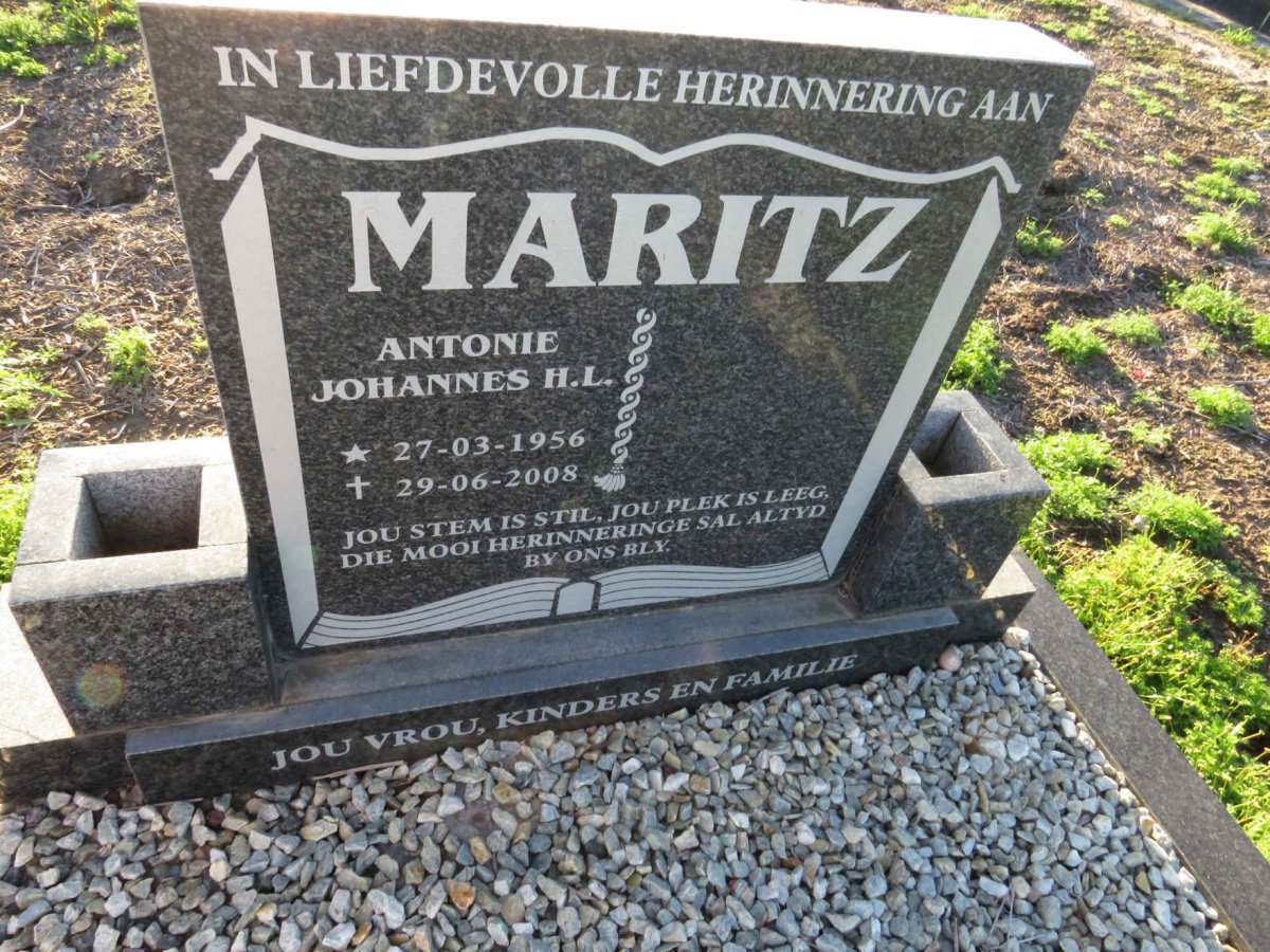 MARITZ Antonie Johannes H.L. 1956-2008