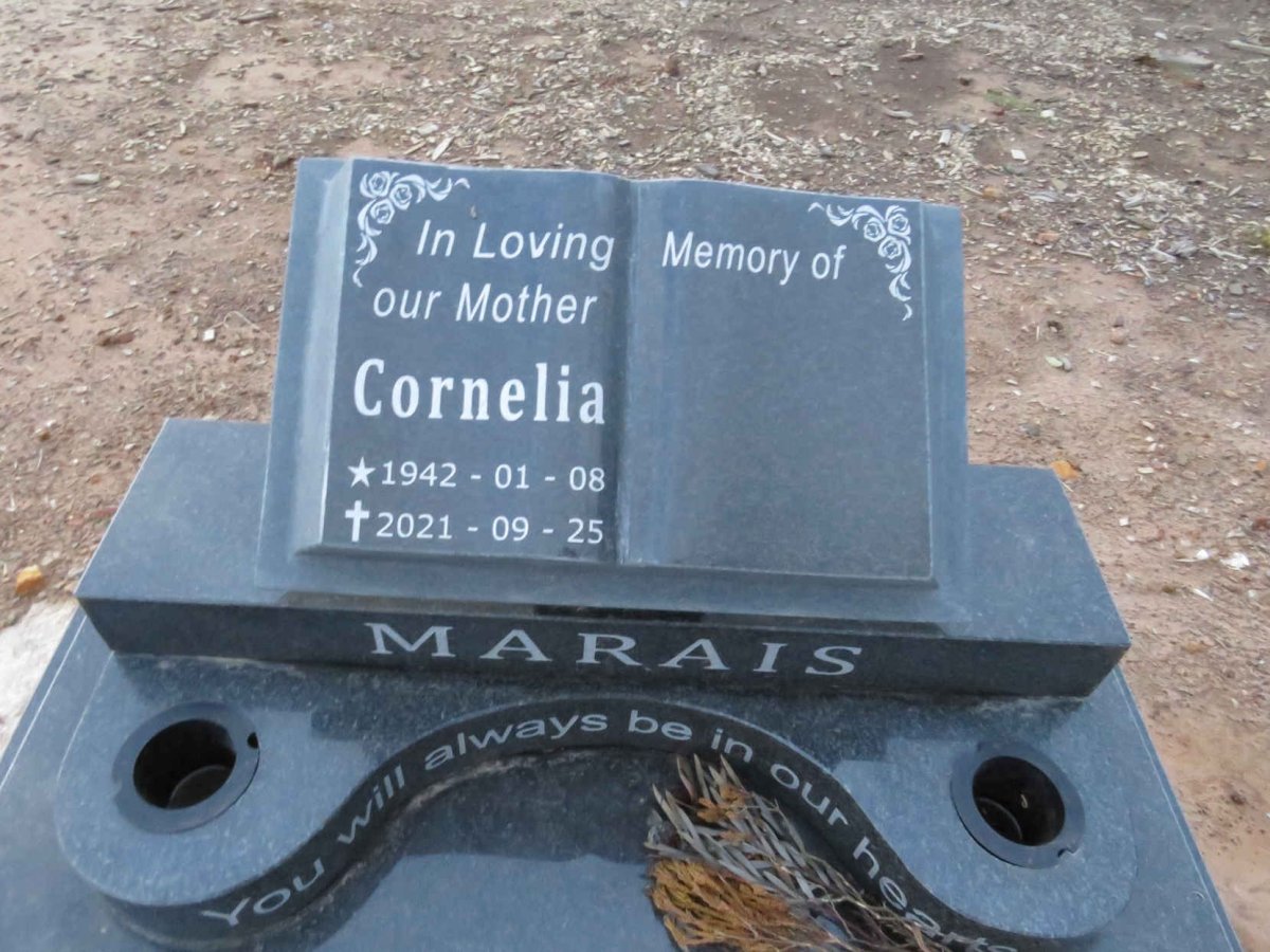 MARAIS Cornelia 1942-2021