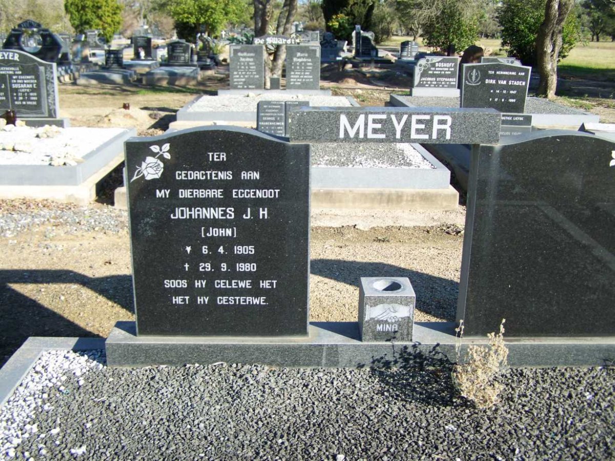 MEYER Johannes J.H. 1905-1980