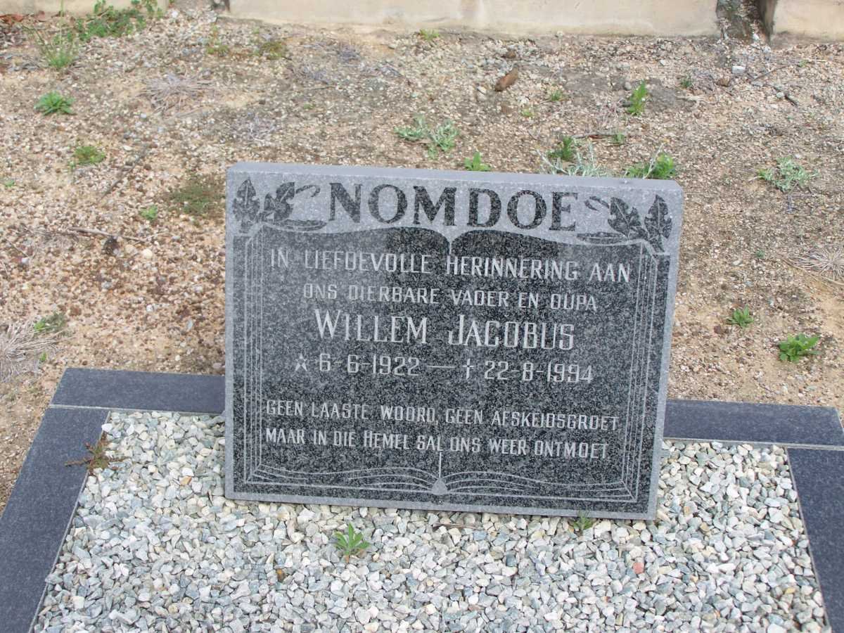 NOMDOE Willem Jacobus 1922-1994