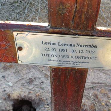 NOVEMBER Lovina Lewona 1981-2019