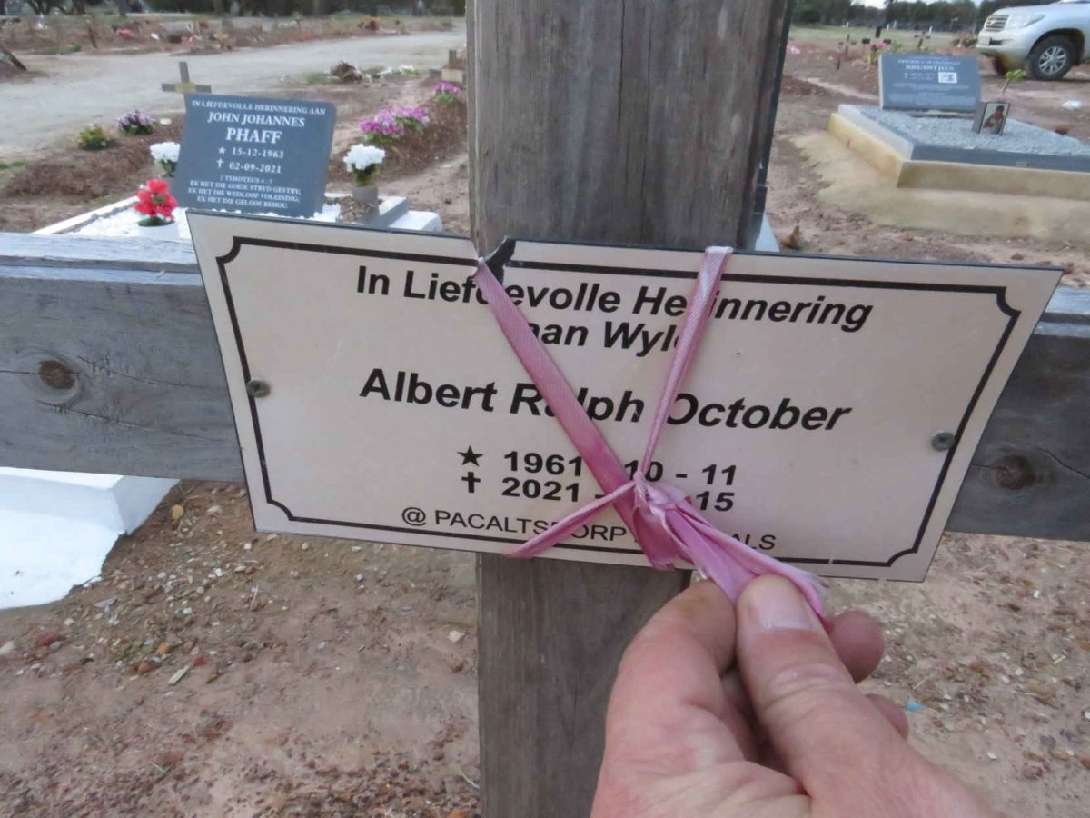 OCTOBER Albert Ralph 1961-2021