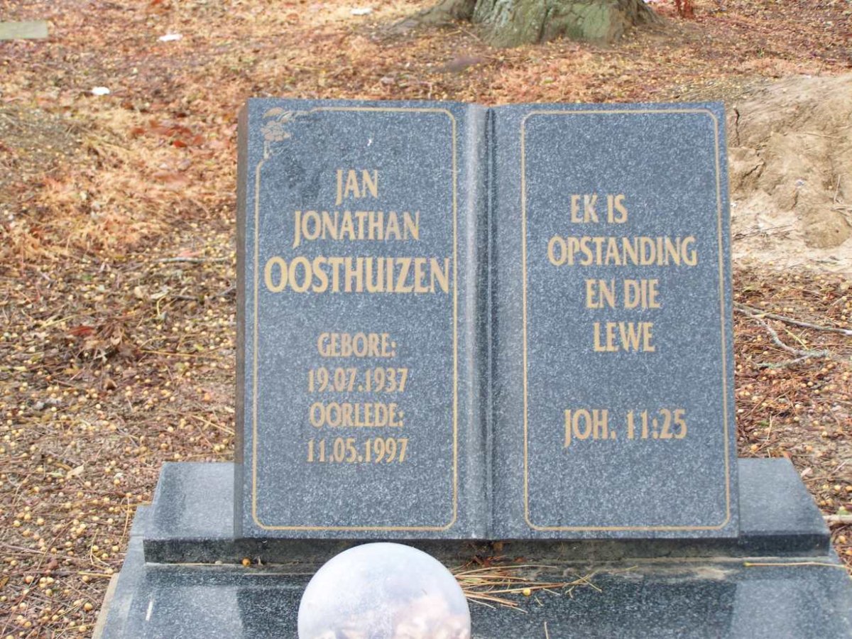 OOSTHUIZEN Jan Jonathan 1937-1997