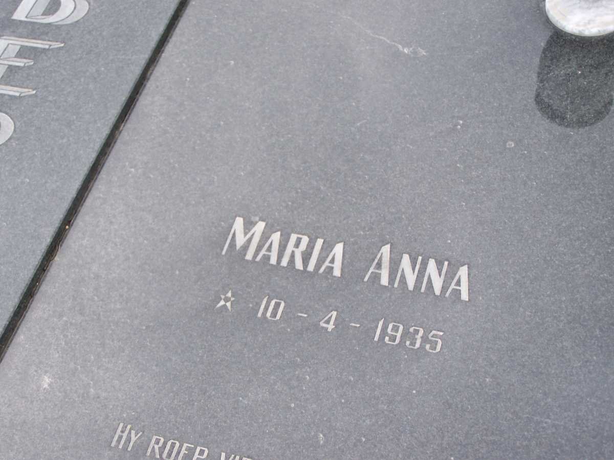 OBERHOLZER Marthinus David 1928-1995 &amp; Maria Anna 1935-