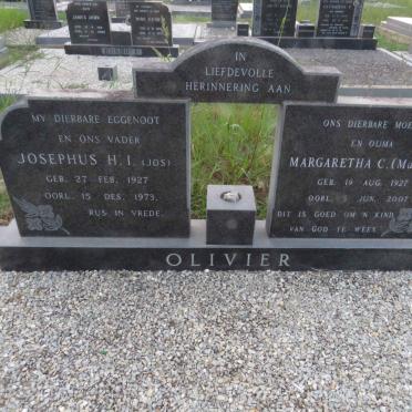 OLIVIER Josephus H.I. 1927-1973 &amp; Margaretha C. 1927-2007