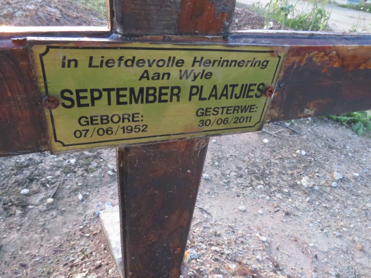 PLAATJIES September 1952-2011