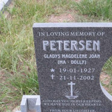 PETERSEN Gladys Magdelene Joan 1927-2002