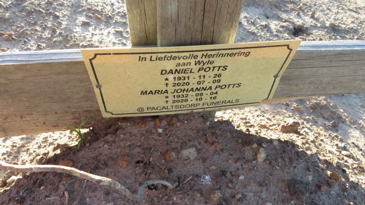 POTTS Daniel 1931-2020 & Maria Johanna 1932-2020