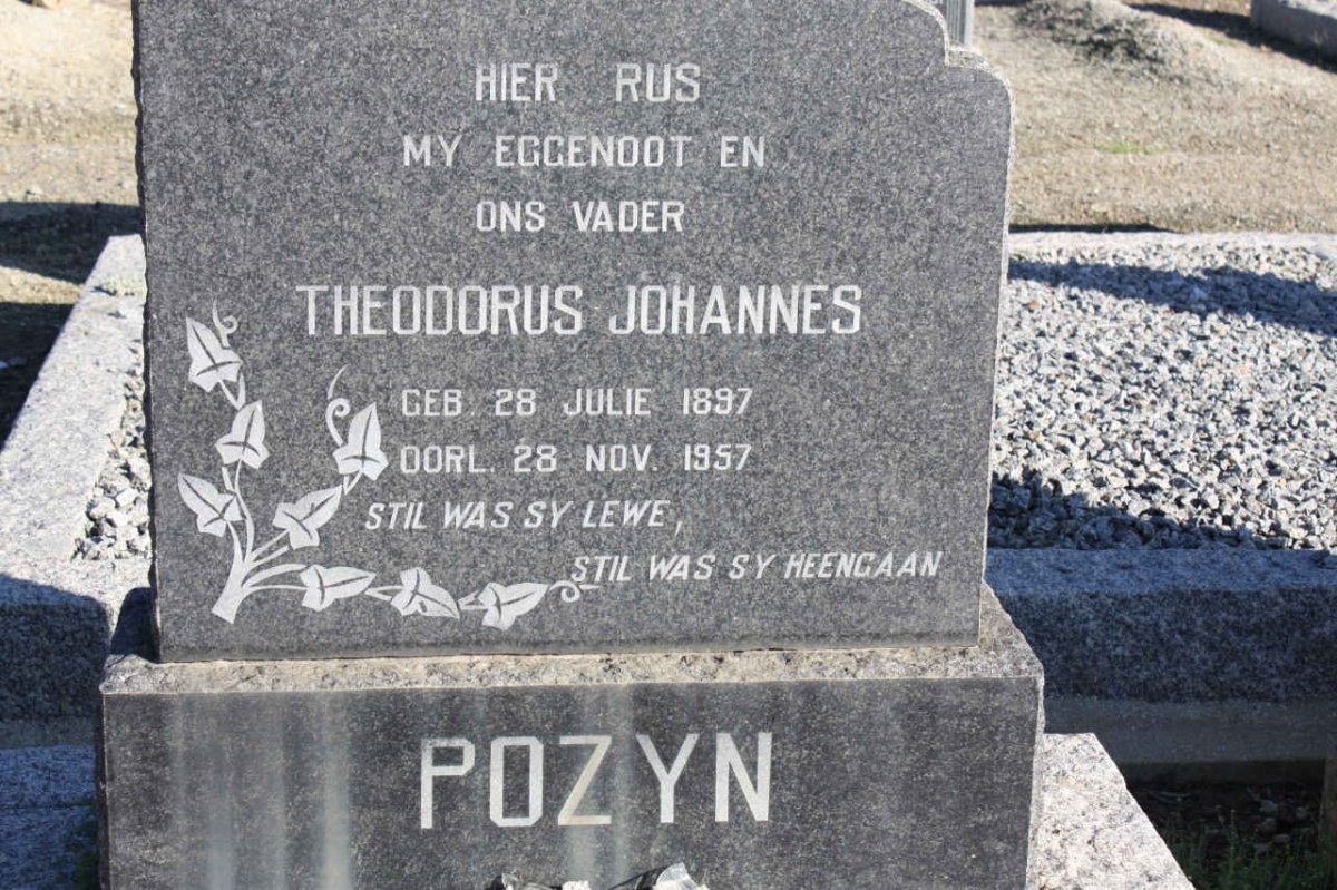 POZYN Theodorus Johannes 1897-1957