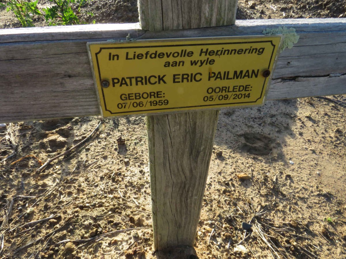 PAILMAN Patrick Eric 1959-2014