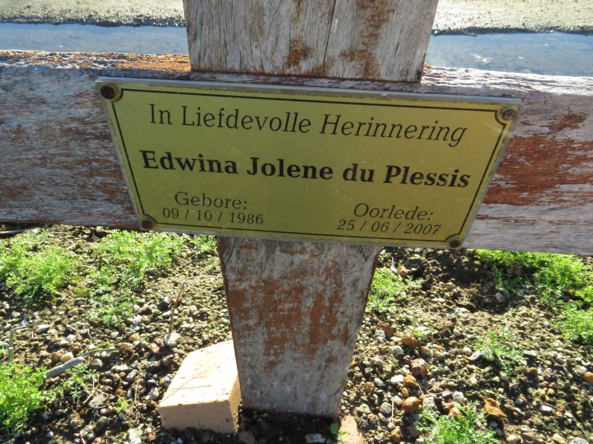 PLESSIS Edwina Jolene, du 1986-2007