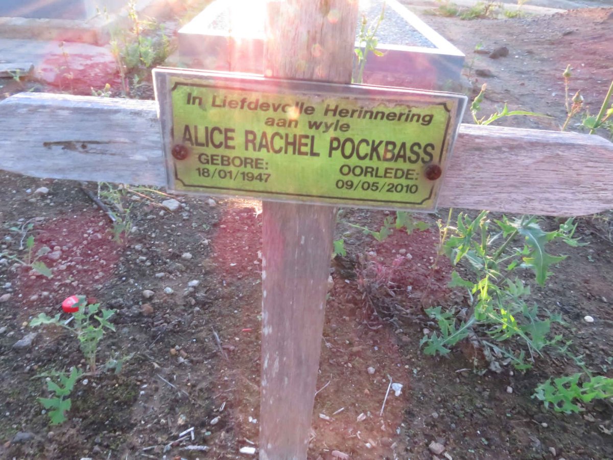 POCKBASS Alice Rachel 1947-2010
