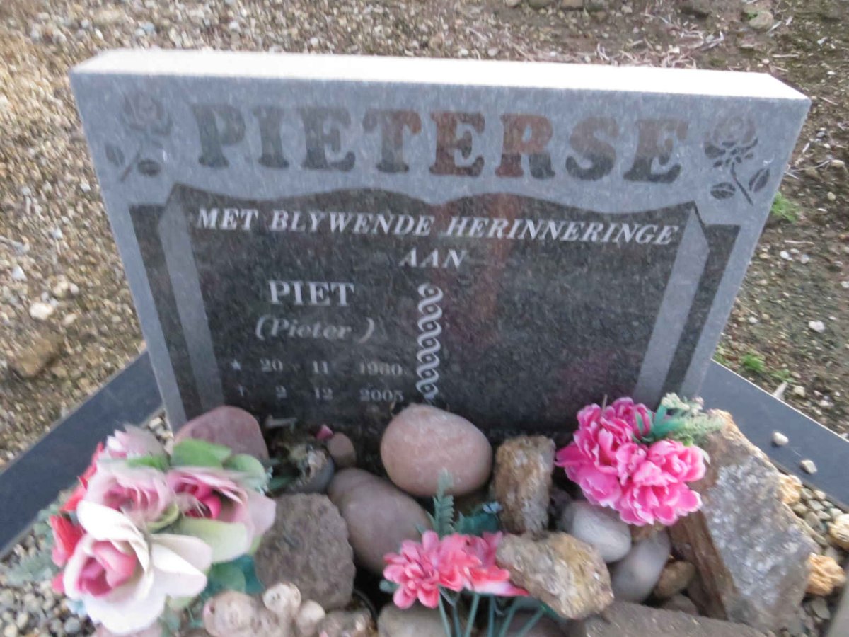 PIETERSE Pieter 1960-2005
