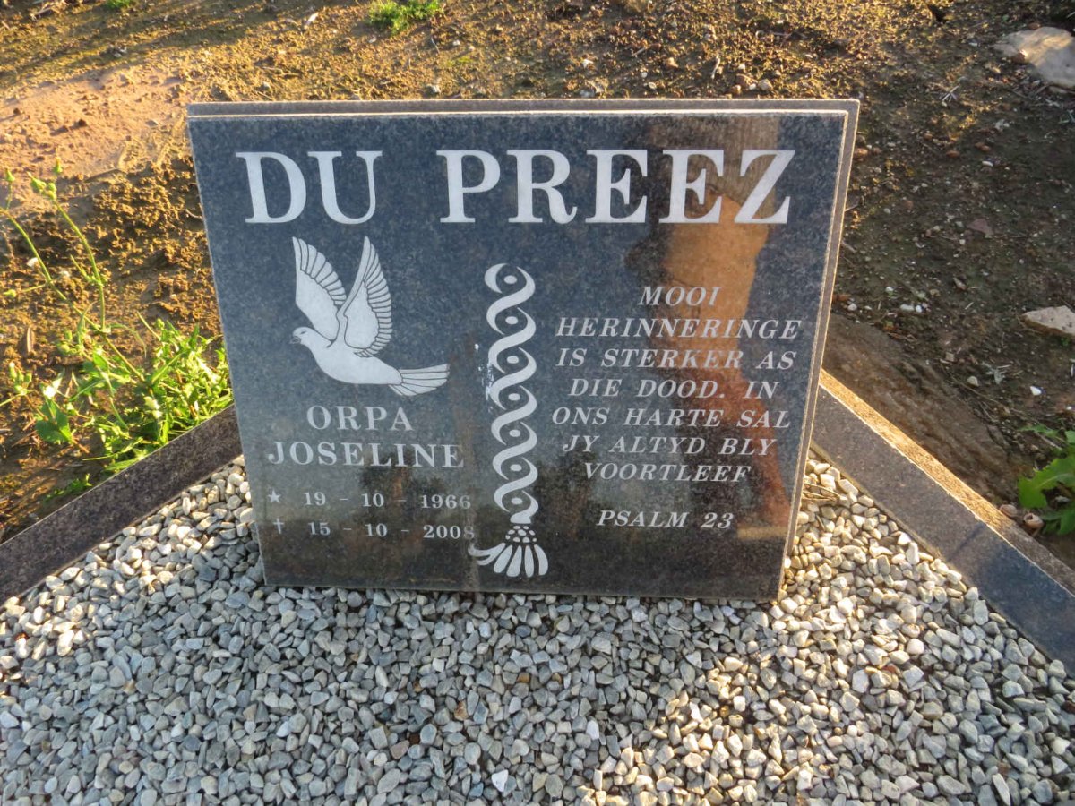 PREEZ Orpa Joseline, du 1966-2008