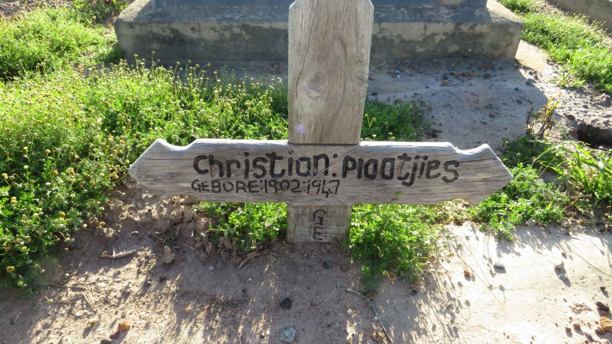 PLAATJIES Christian 1947-?