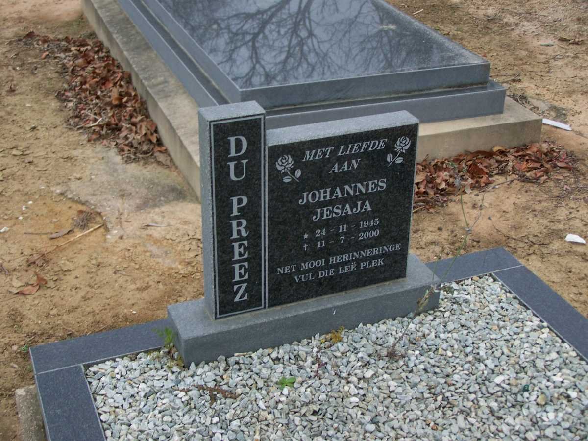 PREEZ Johannes Jesaja, du 1945-2000