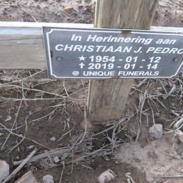 PEDRO Christiaan J. 1954-2019