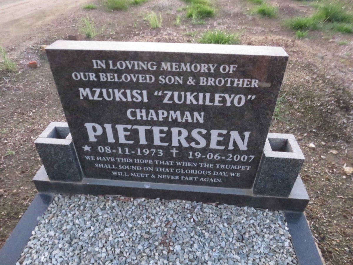 PIETERSEN Mzukisi Chapman 1973-2007