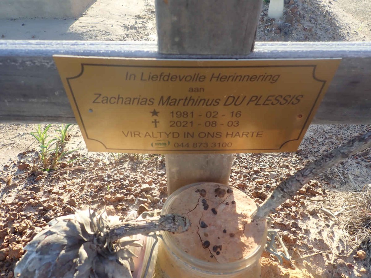 PLESSIS Zacharias Marthinus, du 1981-2021