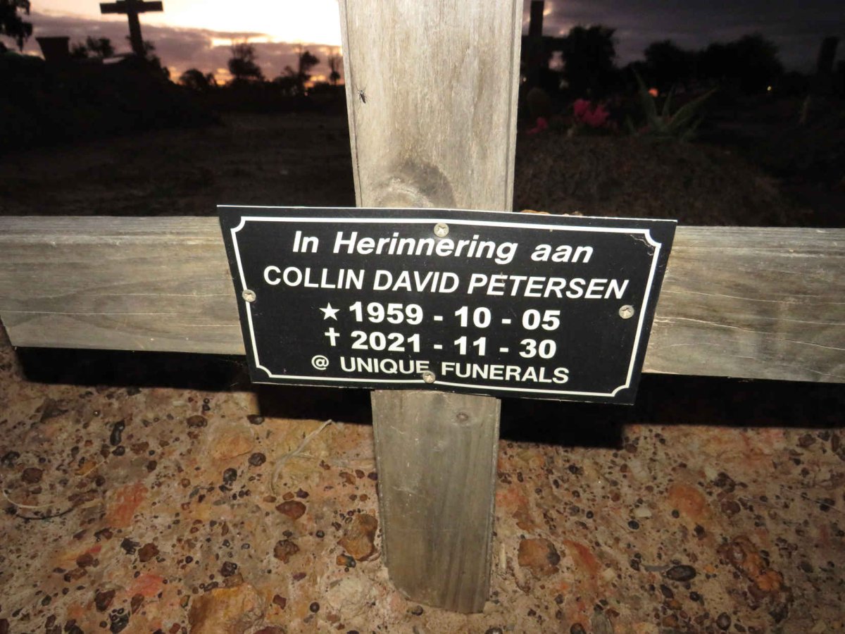PETERSEN Collin David 1959-2021