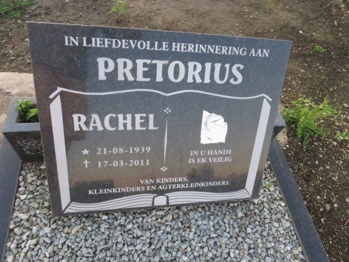PRETORIUS Rachel 1939-2011