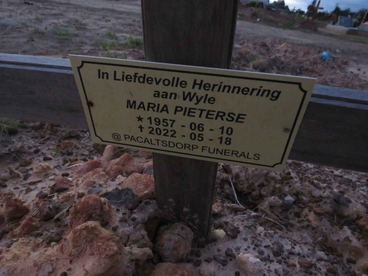PIETERSE Maria 1957-2022
