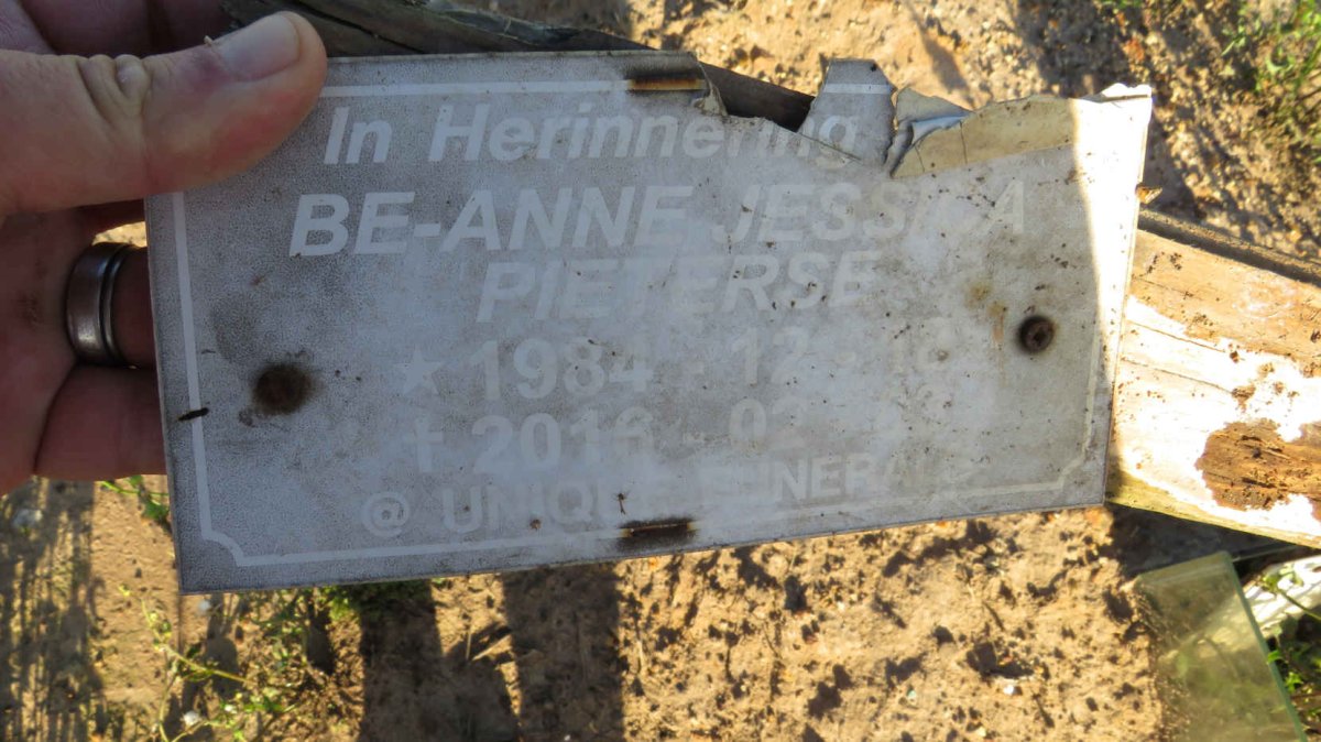 PIETERSE Be-Anne Jessi?a 1984-2016