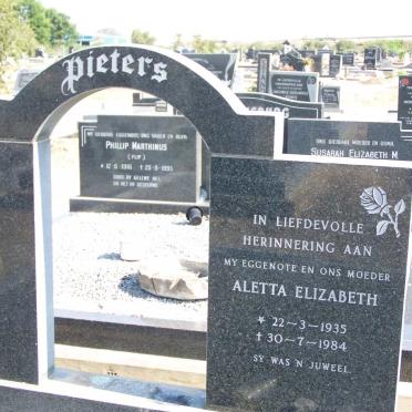 PIETERS Aletta Elizabeth 1935-1984