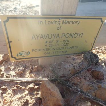 PONOYI Ayavuya 1994-2022