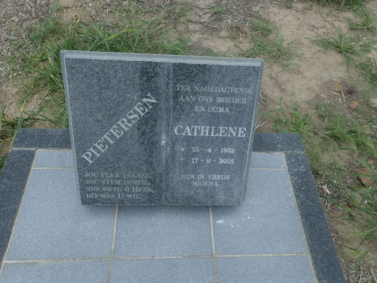 PIETERSEN Cathlene 1952-2002