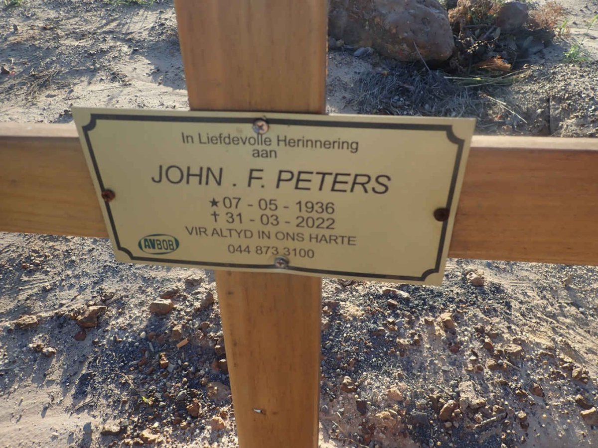 PETERS John F. 1936-2022