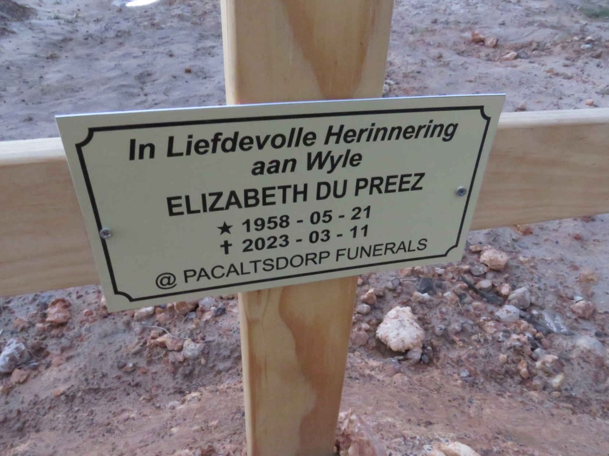 PREEZ Elizabeth, du 1958-2023