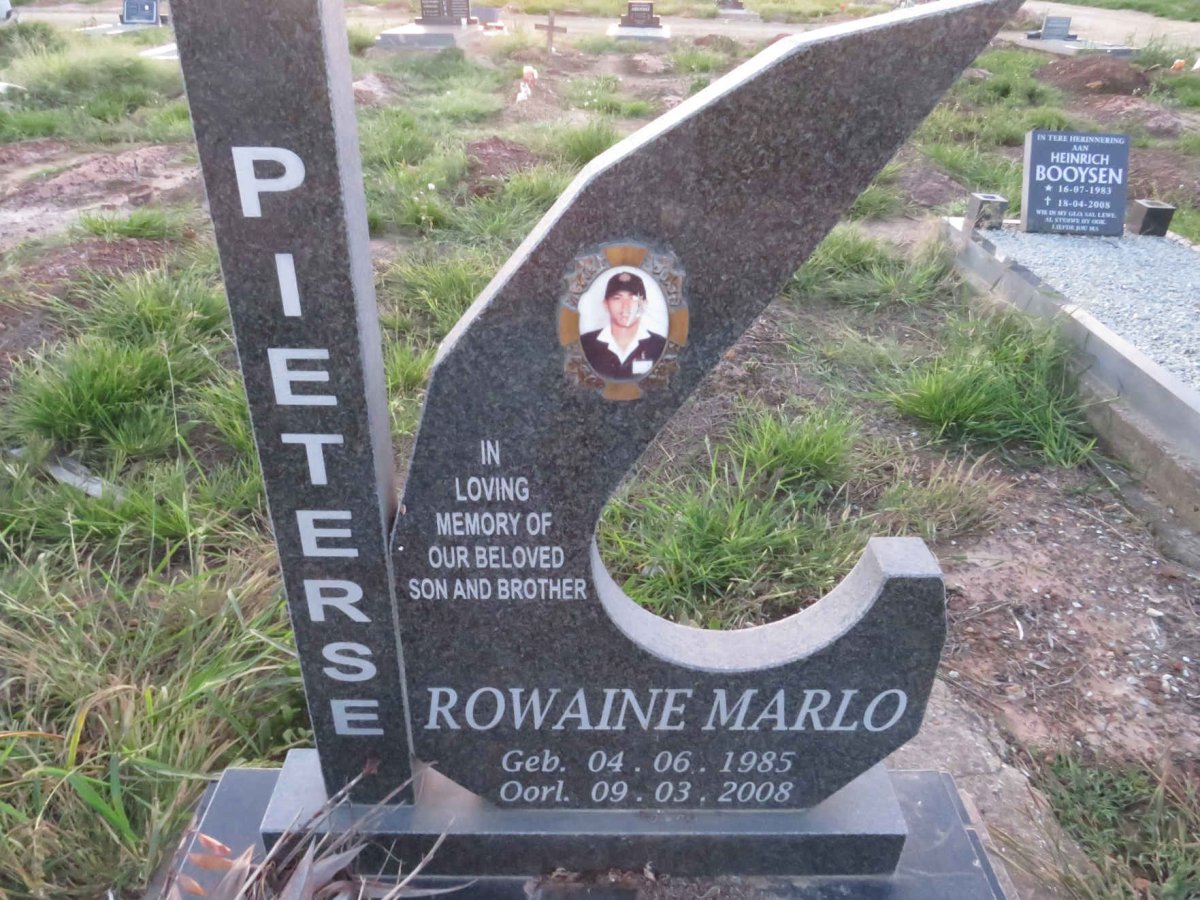 PIETERSE Rowaine Marlo 1985-2008
