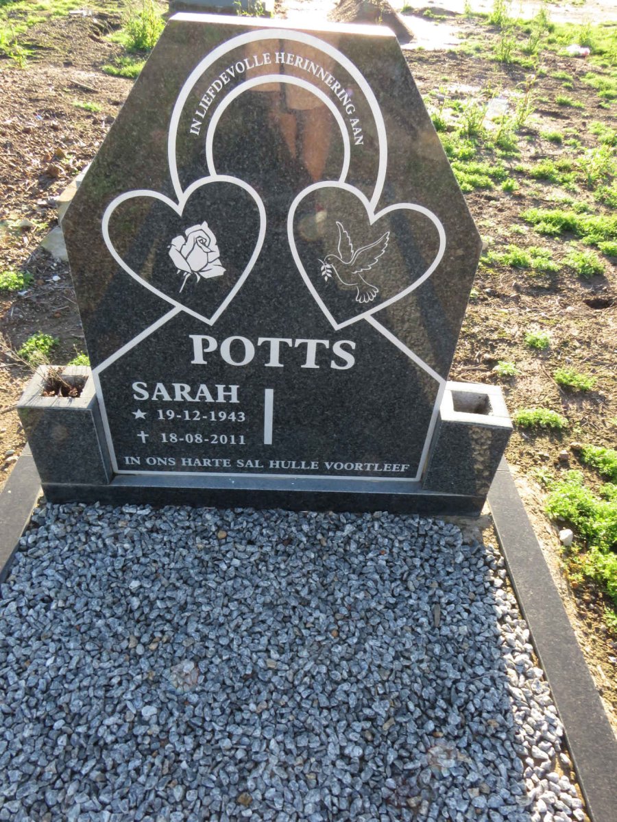 POTTS Sarah 1943-2011