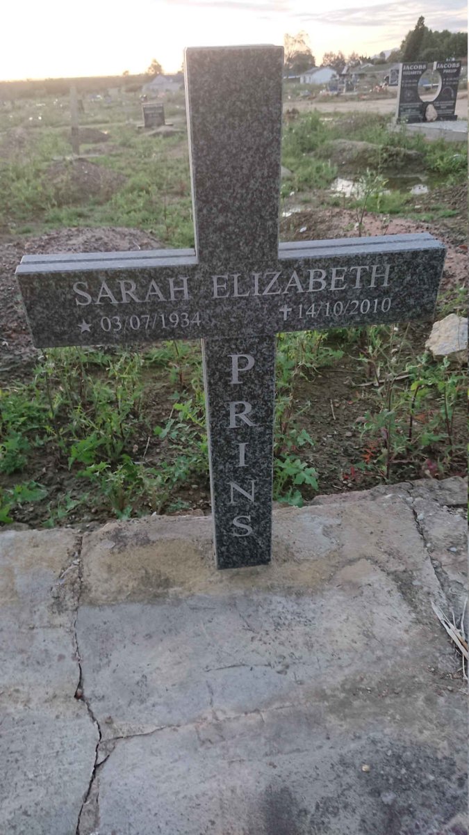 PRINS Sarah Elizabeth 1934-2010