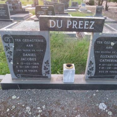 PREEZ Daniel Jacobus, du 1918-1985 & Elizabeth Catherina 1916-1985