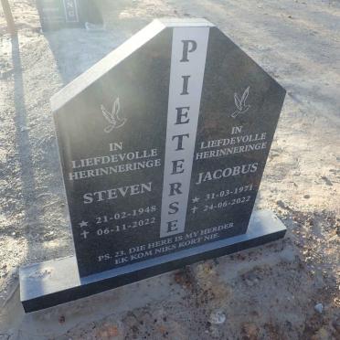 PIETERSE Steven 1948-2022 :: PIETERSE Jacobus 1971-2022