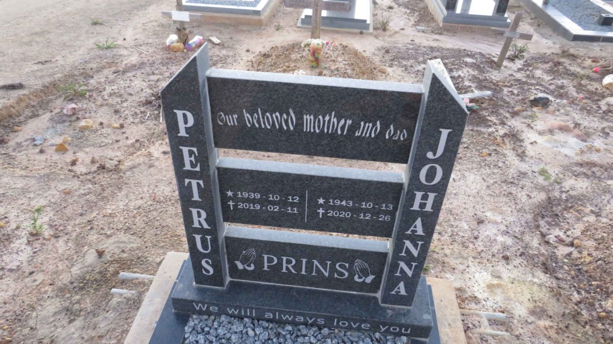PRINS Petrus 1939-2019 & Johanna 1943-2020
