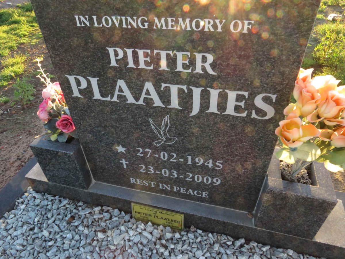 PLAATJIES Pieter 1945-2009