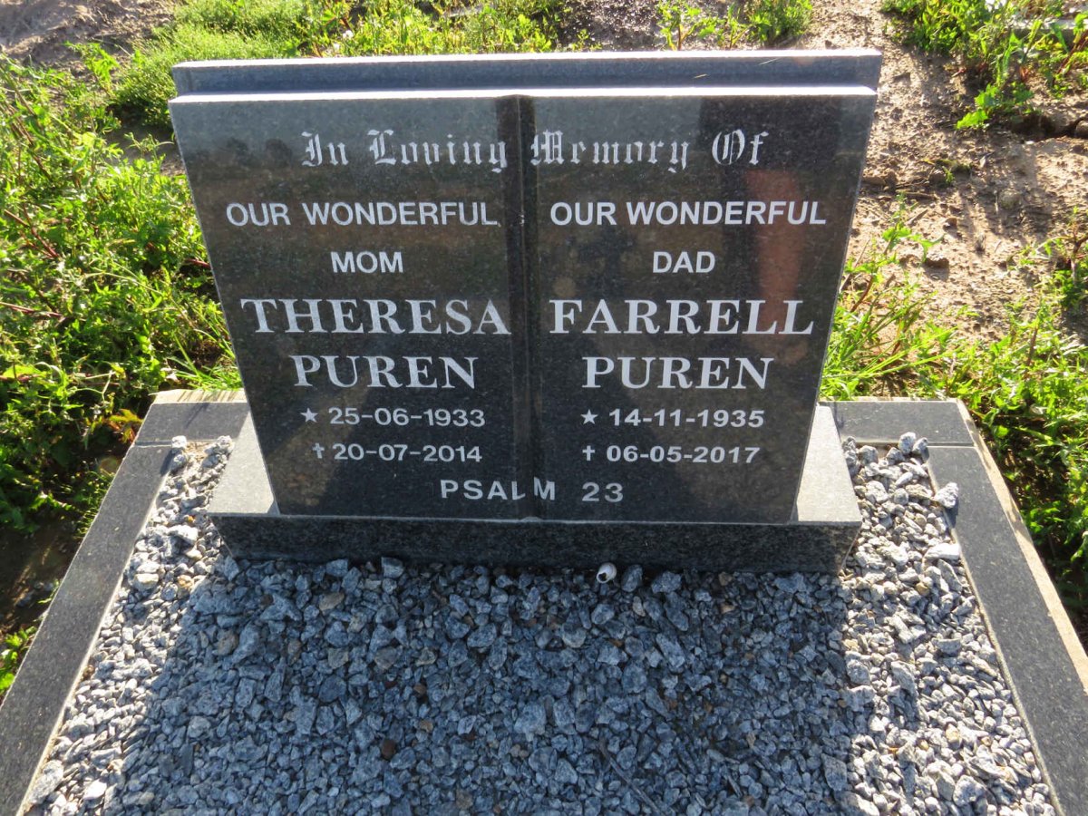 PUREN Farrell 1935-2017 & Theresa 1933-2014