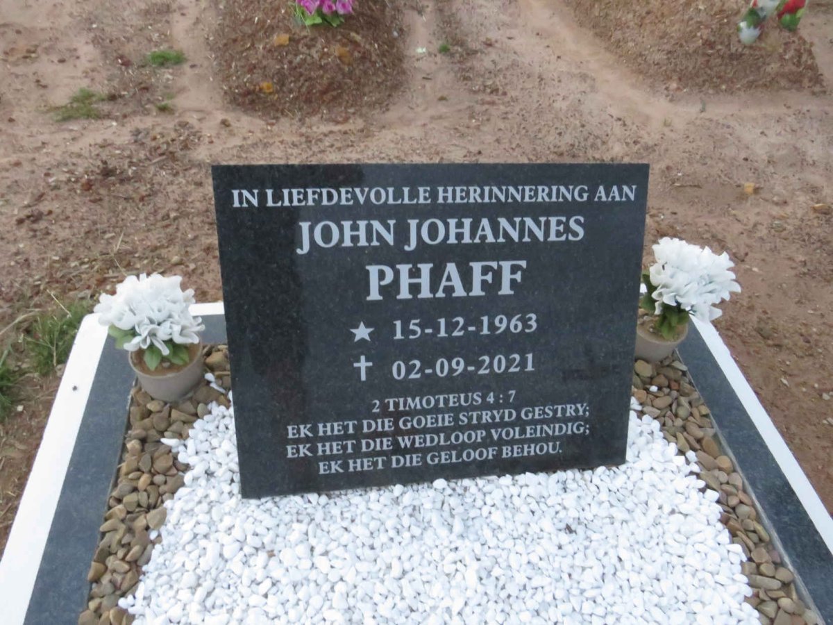 PHAFF John Johannes 1963-2021