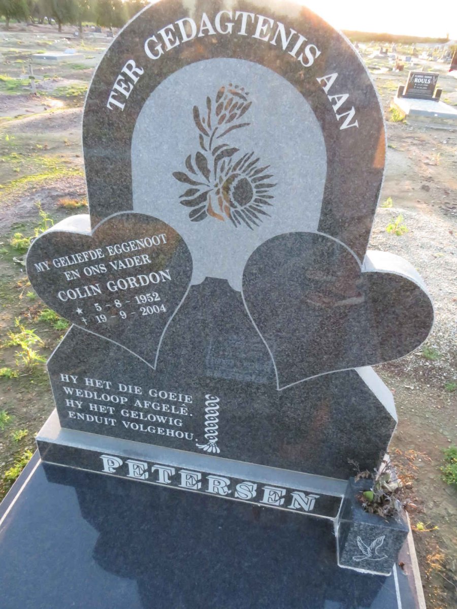 PETERSEN Colin Gordon 1952-2004 :: PETERSEN Elrican Ricardo 1981-2021_1