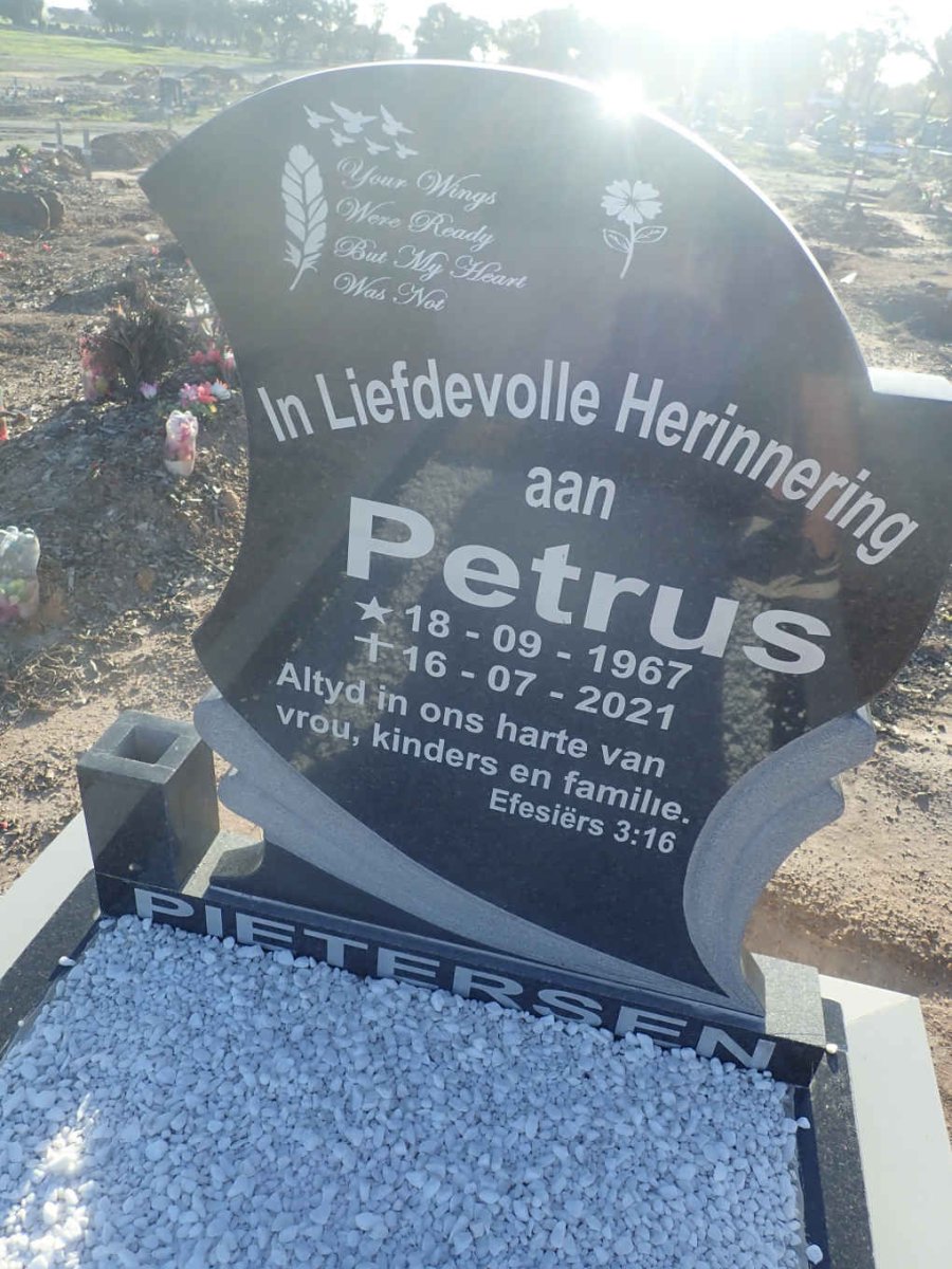 PIETERSEN Petrus 1967-2021