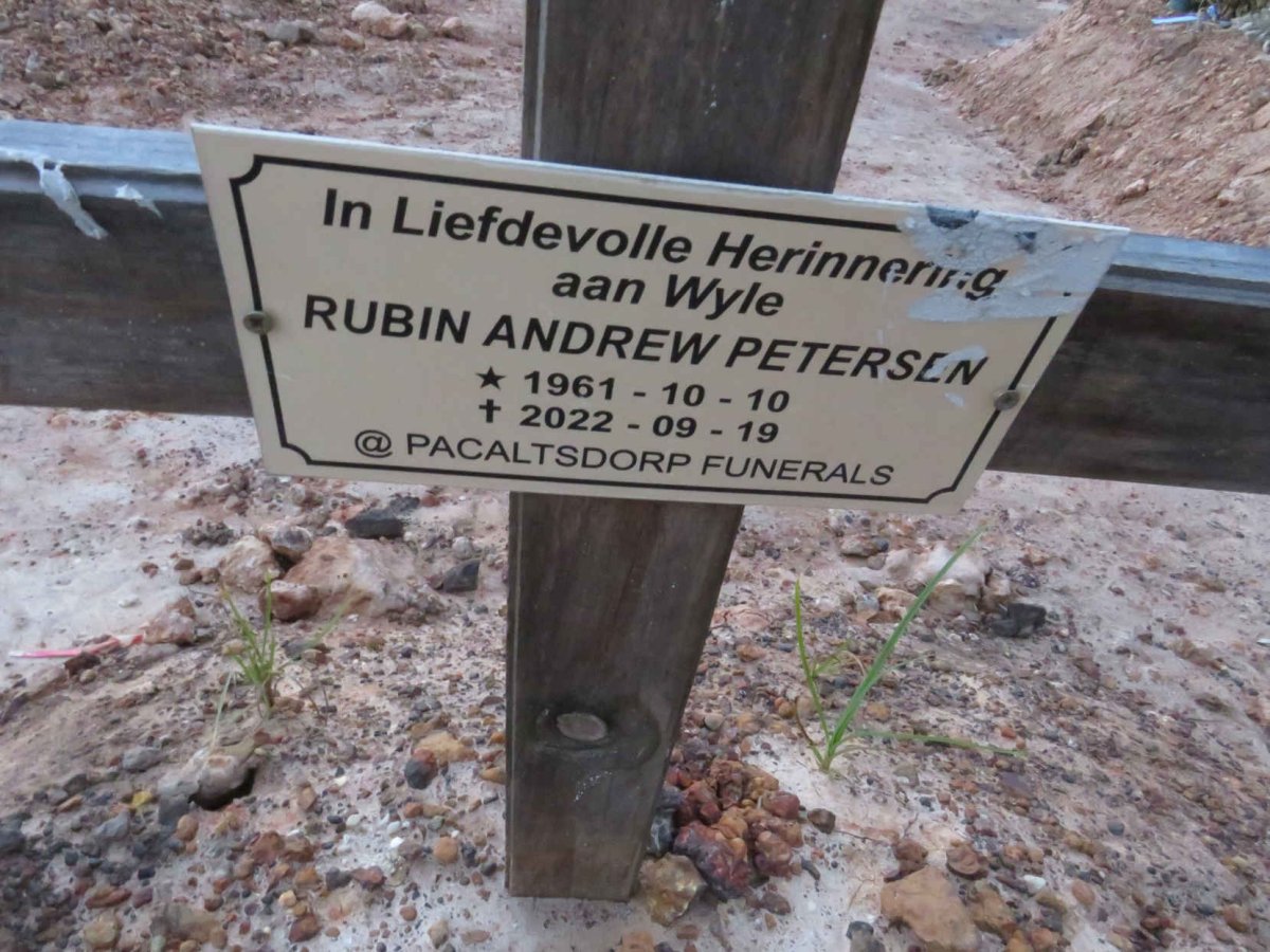 PETERSEN Rubin Andrew 1961-2022