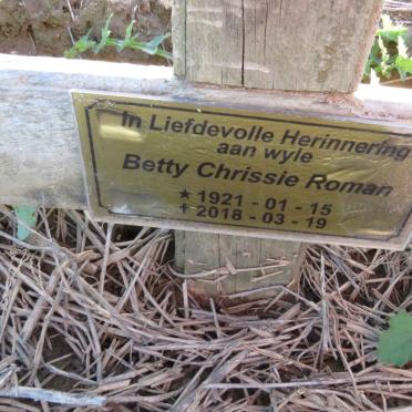 ROMAN Betty Chrissie 1921-2018