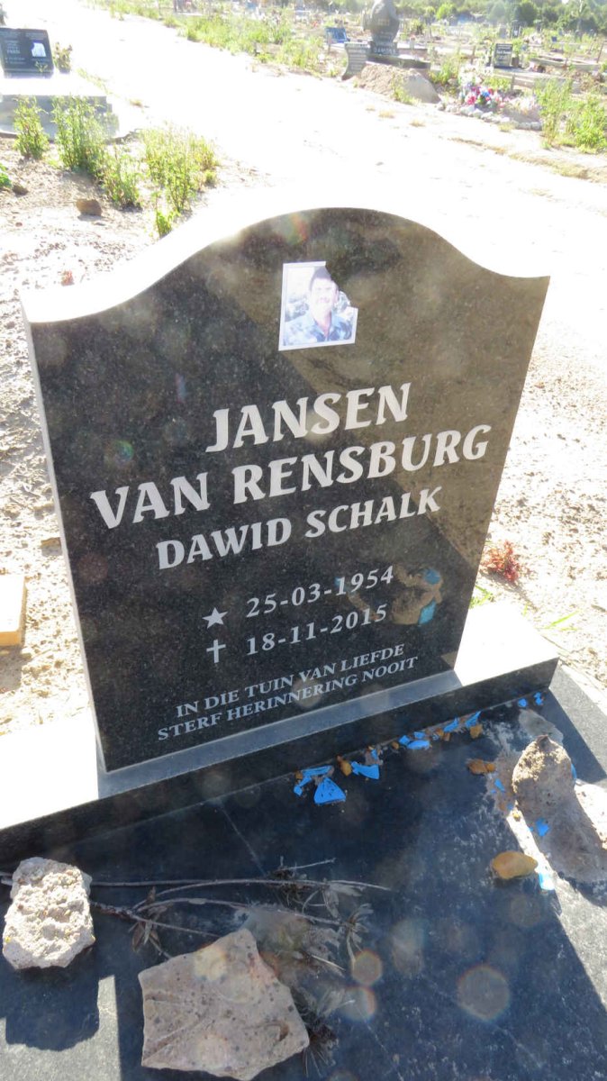 RENSBURG Dawid Schalk, Jansen van 1954-2016