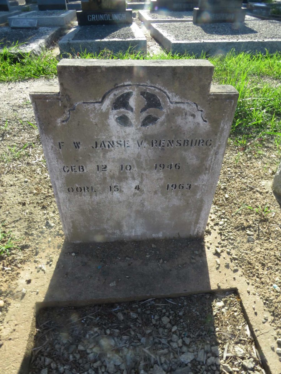 RENSBURG F.W., Janse v. 1946-1963