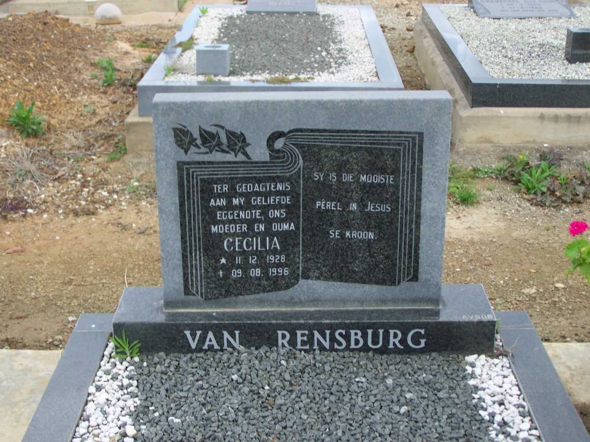 RENSBURG Cecilia, van 1928-1996