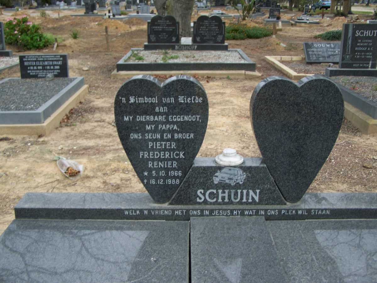 SCHUIN Pieter Frederick Renier 1966-1988